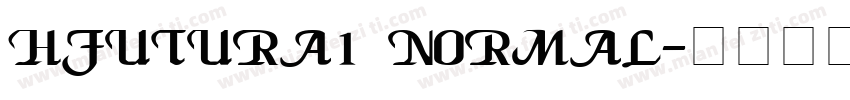 HFutura1 Normal字体转换